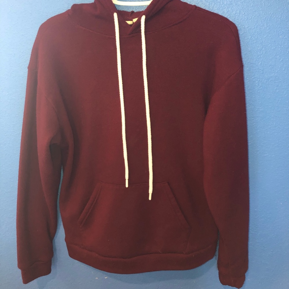 Maroon hoodie(size: small)